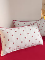 Bliss Floral Cutwork Brushed Cotton Duvet Cover original reference image 2