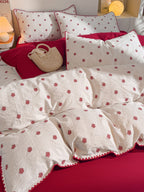 Bliss Floral Cutwork Brushed Cotton Duvet Cover original reference image 4