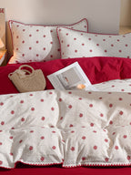 Bliss Floral Cutwork Brushed Cotton Duvet Cover original reference image 5