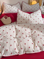 Bliss Floral Cutwork Brushed Cotton Duvet Cover original reference image 6