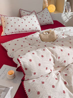 Bliss Floral Cutwork Brushed Cotton Duvet Cover original reference image 7