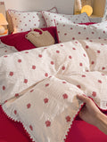 Bliss Floral Cutwork Brushed Cotton Duvet Cover original reference image 8