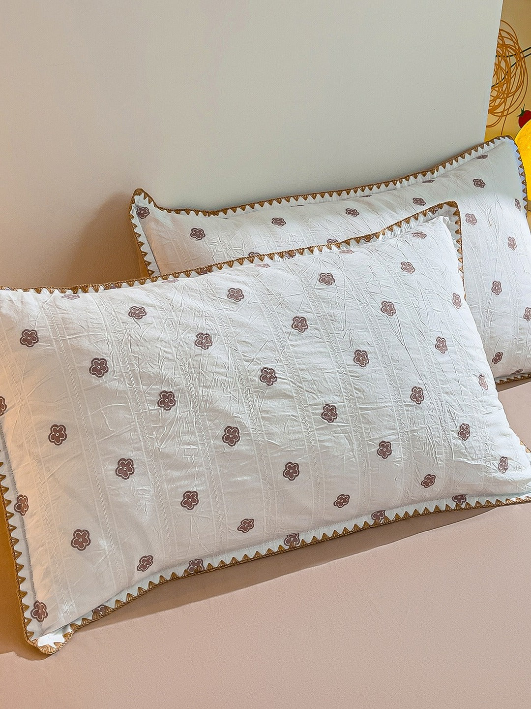 Bliss Floral Cutwork Brushed Cotton Duvet Cover original reference image 10