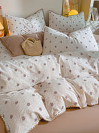 Bliss Floral Cutwork Brushed Cotton Duvet Cover original reference image 12