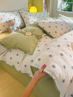 Bliss Floral Cutwork Brushed Cotton Duvet Cover original reference image 19
