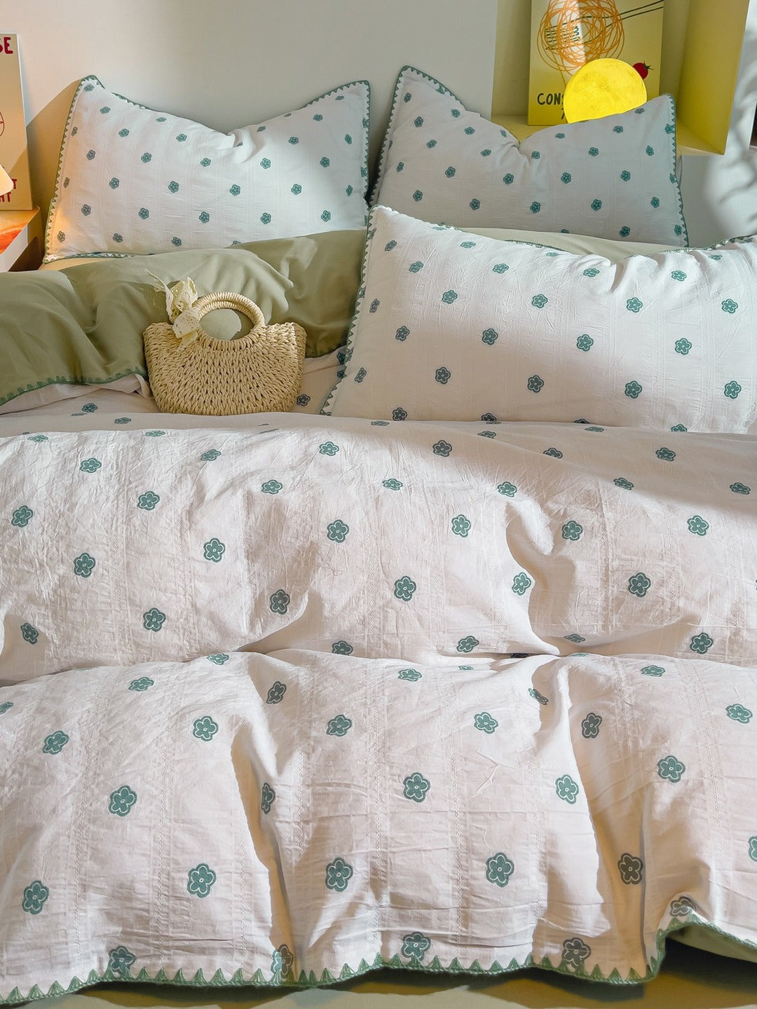 Bliss Floral Cutwork Brushed Cotton Duvet Cover original reference image 21
