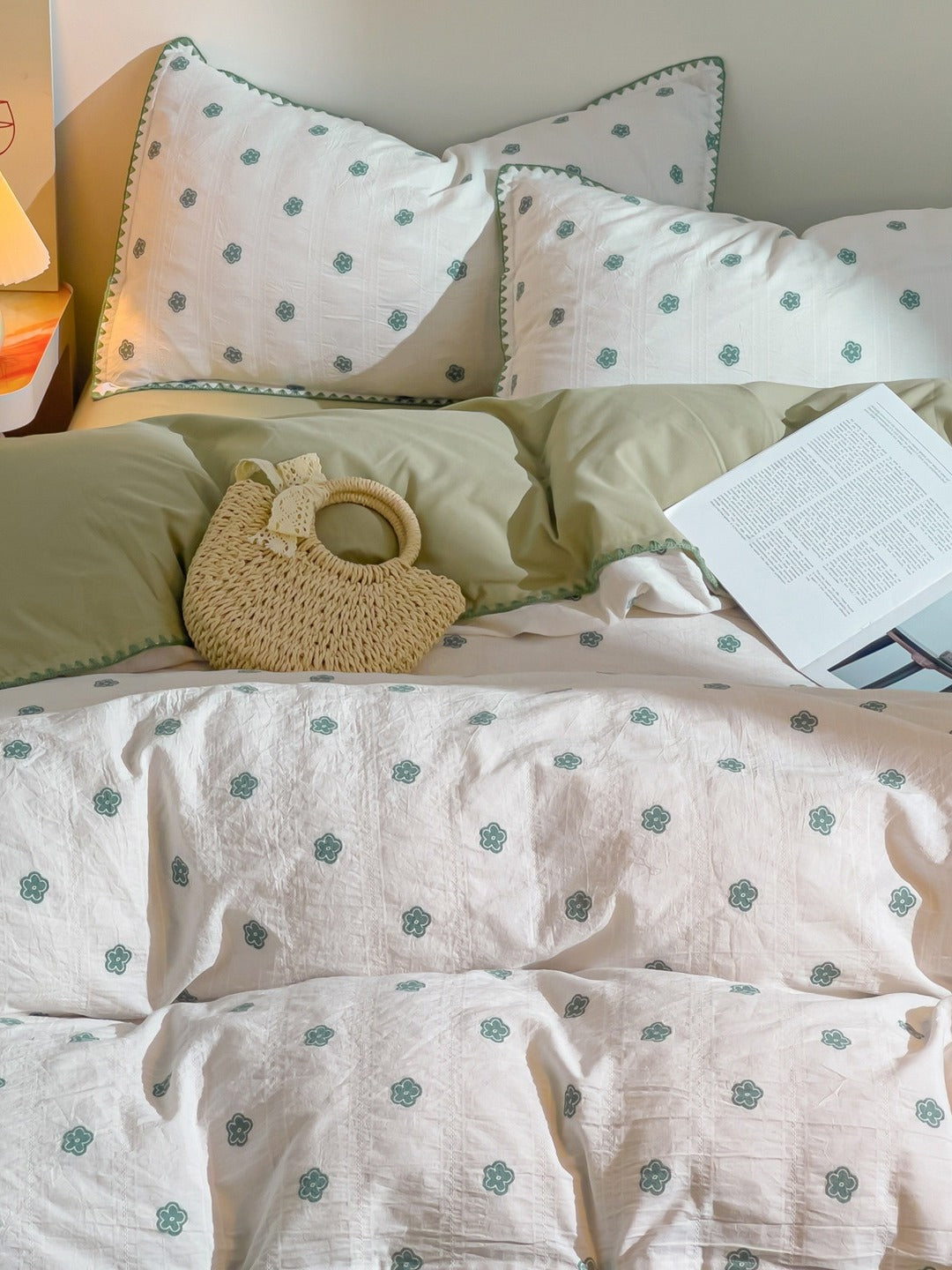 Bliss Floral Cutwork Brushed Cotton Duvet Cover original reference image 22