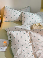 Bliss Floral Cutwork Brushed Cotton Duvet Cover original reference image 23