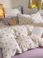 Bliss Floral Cutwork Brushed Cotton Duvet Cover original reference image 28