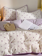 Bliss Floral Cutwork Brushed Cotton Duvet Cover original reference image 30
