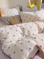 Bliss Floral Cutwork Brushed Cotton Duvet Cover original reference image 32
