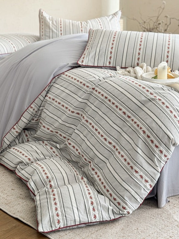 Bloomfield Cutwork Cotton Jacquard Duvet Cover original reference image 1