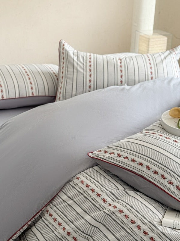 Bloomfield Cutwork Cotton Jacquard Duvet Cover original reference image 4