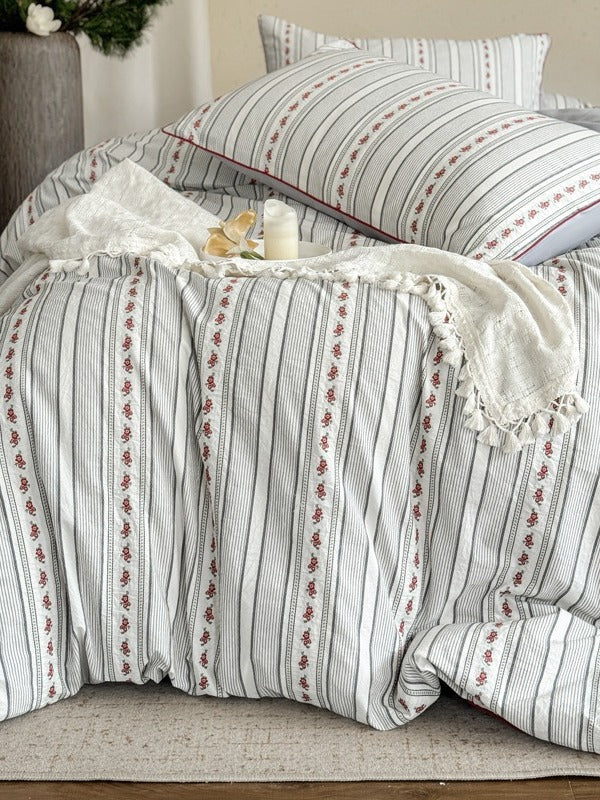 Bloomfield Cutwork Cotton Jacquard Duvet Cover original reference image 5
