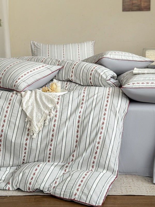 Bloomfield Cutwork Cotton Jacquard Duvet Cover original reference image 6
