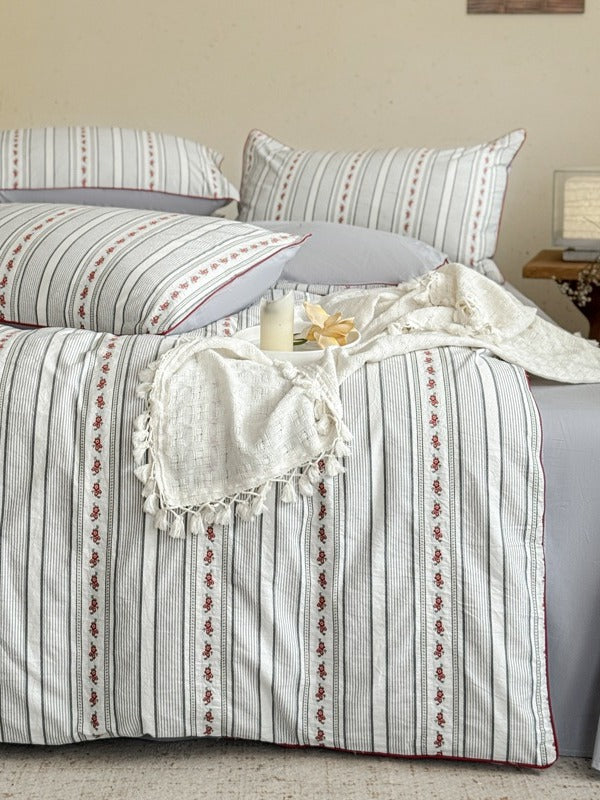 Bloomfield Cutwork Cotton Jacquard Duvet Cover original reference image 8