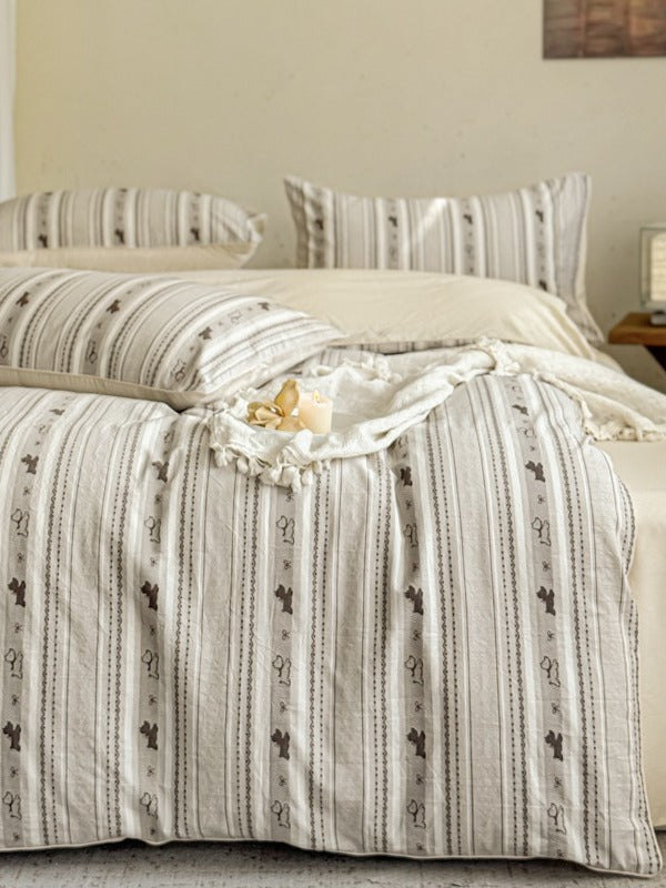 Bloomfield Cutwork Cotton Jacquard Duvet Cover original reference image 48