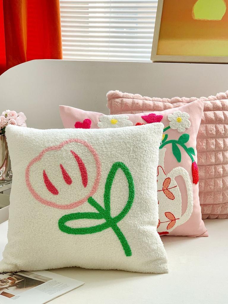 Bohemian Tufted Cotton Canvas Thick Yarn Sofa Cushion