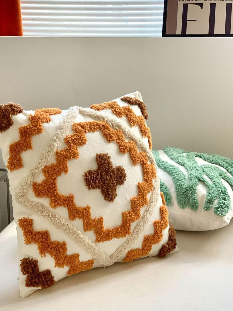Bohemian Tufted Cotton Canvas Thick Yarn Sofa Cushion