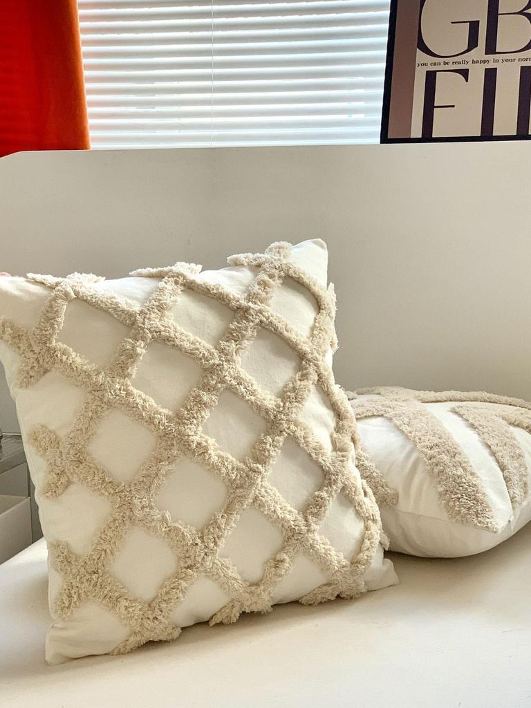 Bohemian Tufted Cotton Canvas Thick Yarn Sofa Cushion