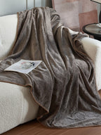 Botanical Jacquard Double-Layer Plush Throw Blanket original reference image 10