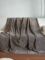 Botanical Jacquard Double-Layer Plush Throw Blanket original reference image 12