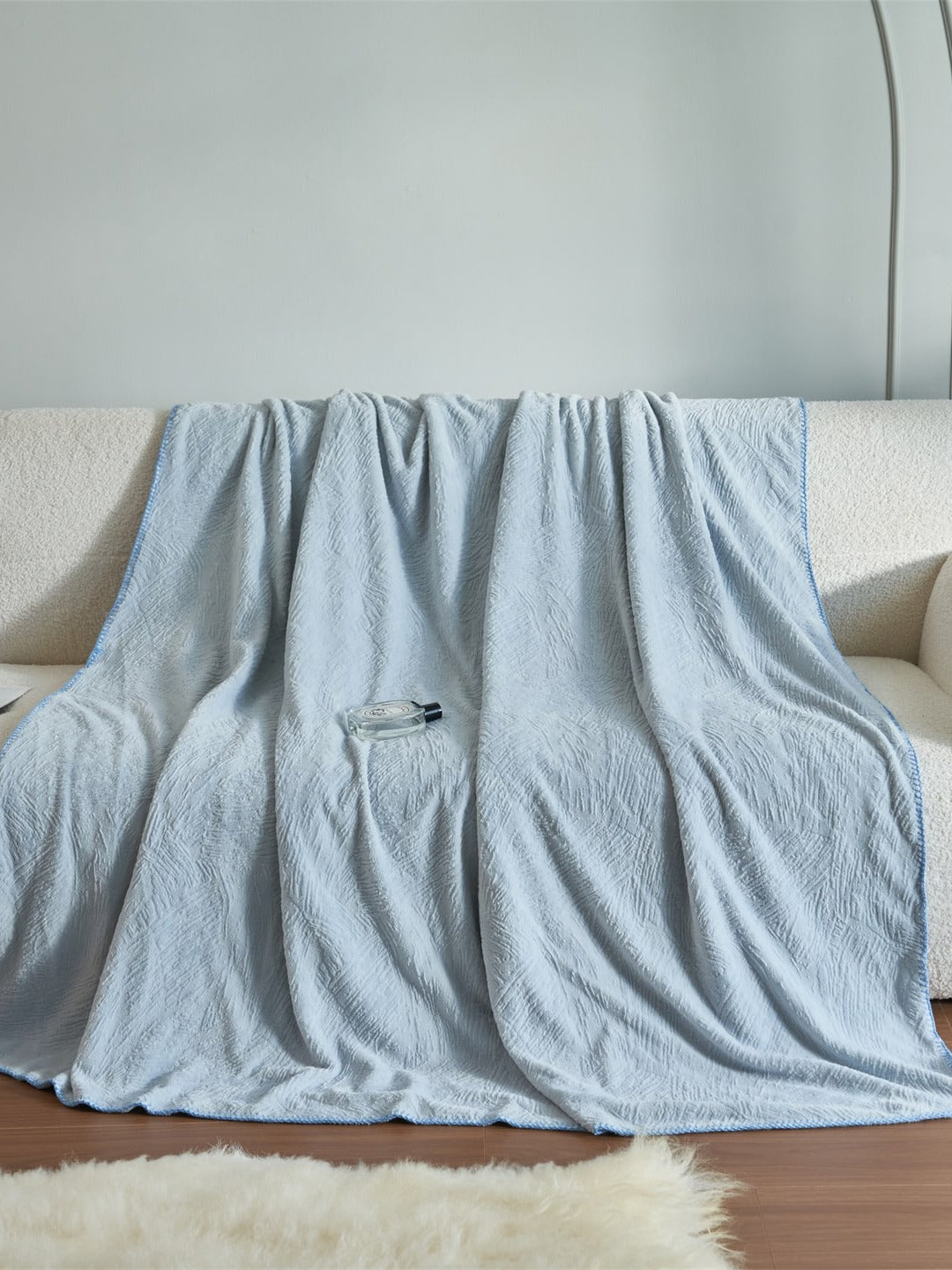Botanical Jacquard Double-Layer Plush Throw Blanket original reference image 18