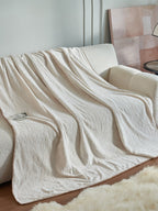 Botanical Jacquard Double-Layer Plush Throw Blanket original reference image 25