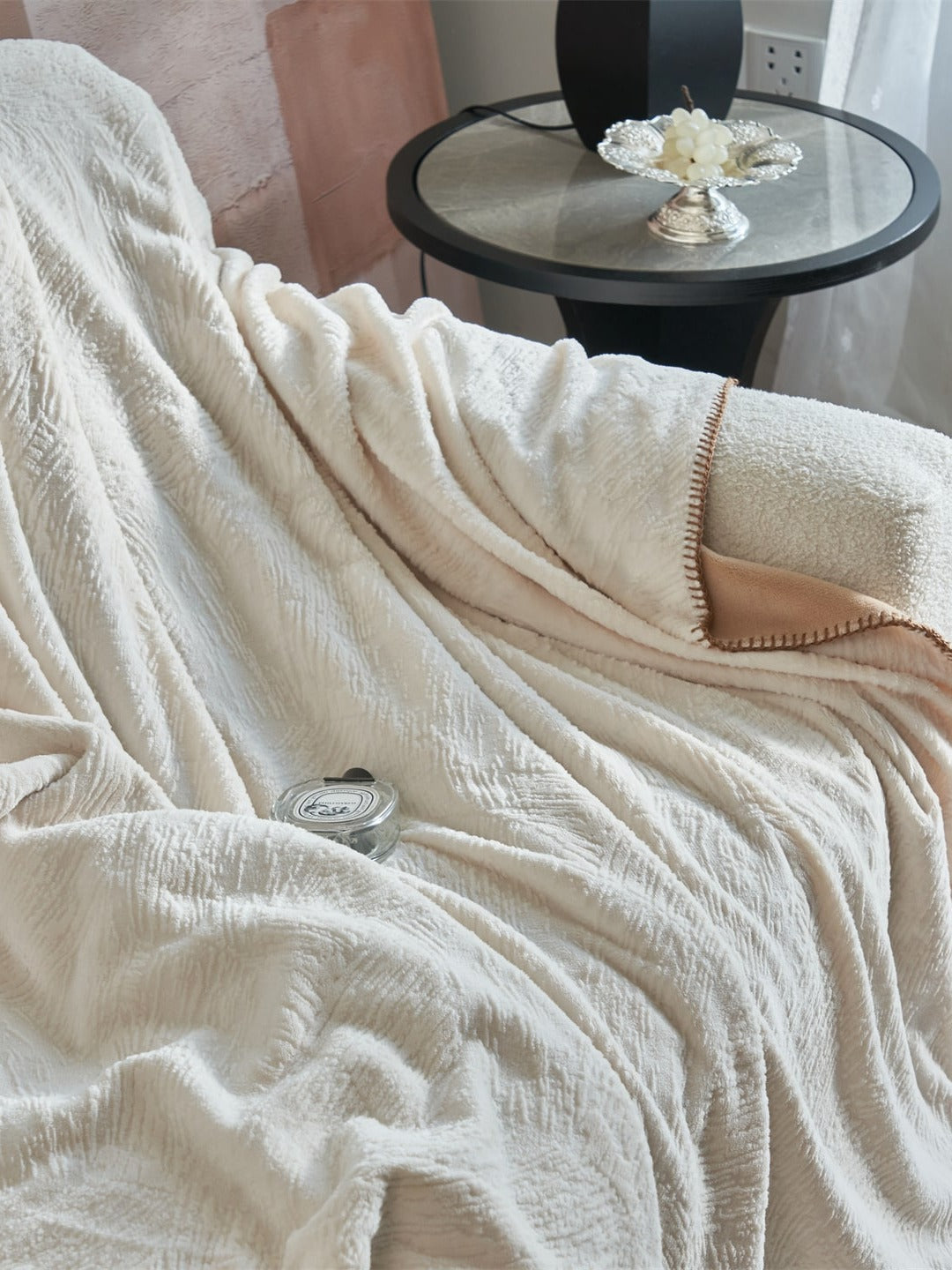 Botanical Jacquard Double-Layer Plush Throw Blanket original reference image 29