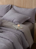 Botanical Relief Cotton Jacquard Duvet Cover Set original reference image 18
