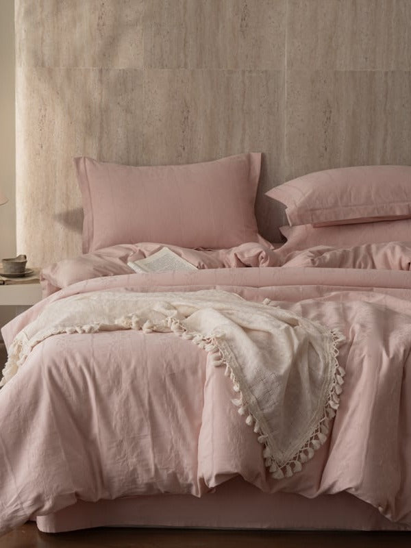 Botanical Relief Cotton Jacquard Duvet Cover Set original reference image 20
