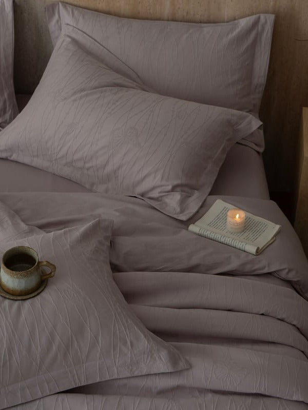 Botanical Relief Cotton Jacquard Duvet Cover Set original reference image 31