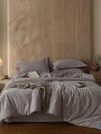 Botanical Relief Cotton Jacquard Duvet Cover Set original reference image 33
