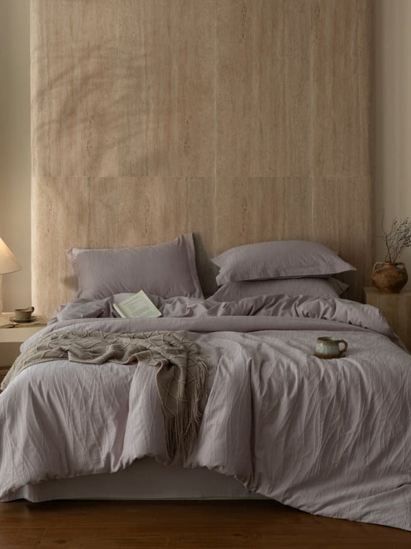 Botanical Relief Cotton Jacquard Duvet Cover Set original reference image 33