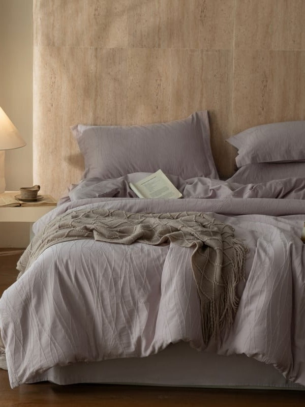 Botanical Relief Cotton Jacquard Duvet Cover Set original reference image 34
