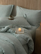 Botanical Relief Cotton Jacquard Duvet Cover Set original reference image 37