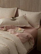 Botanical Relief Cotton Jacquard Duvet Cover Set original reference image 43