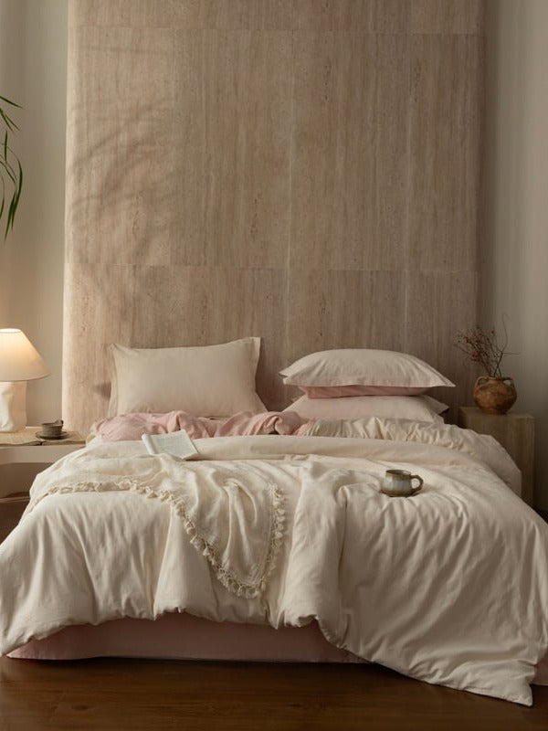 Botanical Relief Cotton Jacquard Duvet Cover Set original reference image 44