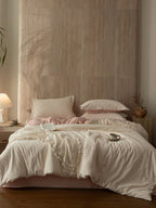 Botanical Relief Cotton Jacquard Duvet Cover Set original reference image 44