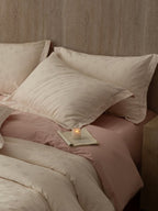 Botanical Relief Cotton Jacquard Duvet Cover Set original reference image 48