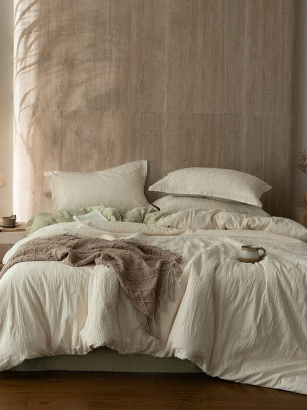 Botanical Relief Cotton Jacquard Duvet Cover Set original reference image 49