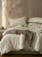 Botanical Relief Cotton Jacquard Duvet Cover Set original reference image 50