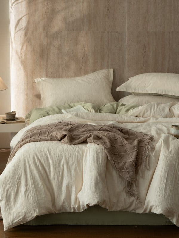 Botanical Relief Cotton Jacquard Duvet Cover Set original reference image 50