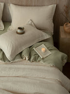 Botanical Relief Cotton Jacquard Duvet Cover Set original reference image 53