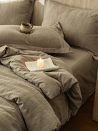 Botanical Relief Cotton Jacquard Duvet Cover Set original reference image 58