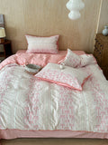 Bow and Star Cotton Jacquard Duvet Cover Set original reference image 6