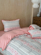 Bow and Star Cotton Jacquard Duvet Cover Set original reference image 7