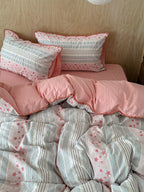 Bow and Star Cotton Jacquard Duvet Cover Set original reference image 10
