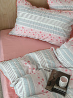 Bow and Star Cotton Jacquard Duvet Cover Set original reference image 11