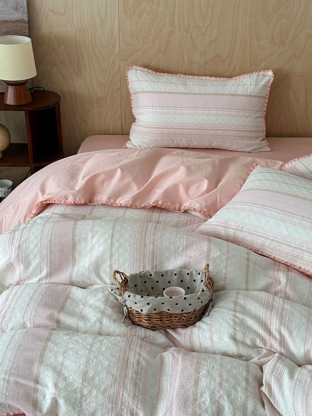 Bow and Star Cotton Jacquard Duvet Cover Set original reference image 13
